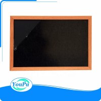 Magnetic black chalk board with wood frame for kids teaching and drawing