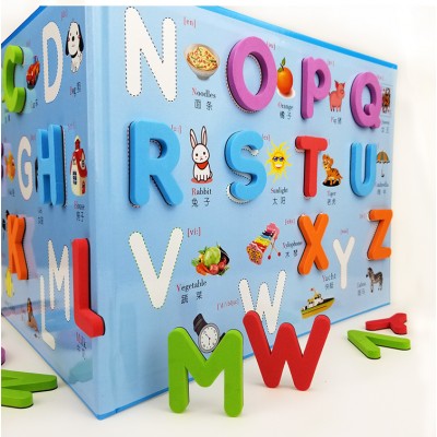 Custom Fridge Magnet Alphabet Puzzle Magnetic EVA Letters and Numbers Book for Kids