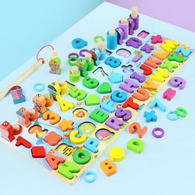 Magnetic blocks enlighten early education puzzles for children