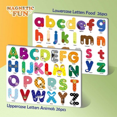 Magnetic Letters and Numbers  Educational Alphabet Refrigerator Magnets for Vocabulary Sentence Building and Math Skills