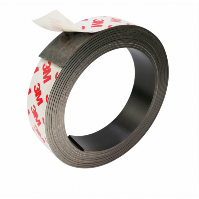 Rubber magnet magnetic roll back adhesive magnetic material