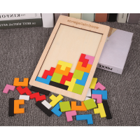 Blocks puzzle pieces for children's education