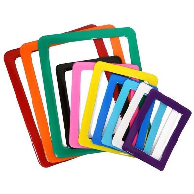 Colorful Plastic Crystal Epoxy Magnetic photo frames for Home Decoration