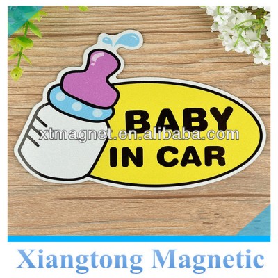 Baby In Car Sign Water-Proof PVC Magnetic Car sticker decorative Promotional Magnetic sticker for car club