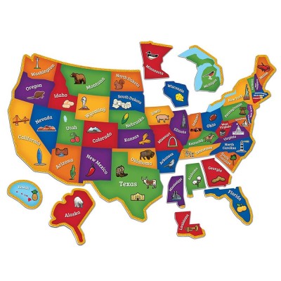 Learning Resources Magnetic U.S. Map Puzzle, Geography and Fine Motor Skills, 44 Pieces, Ages 3+ by Learning Resources